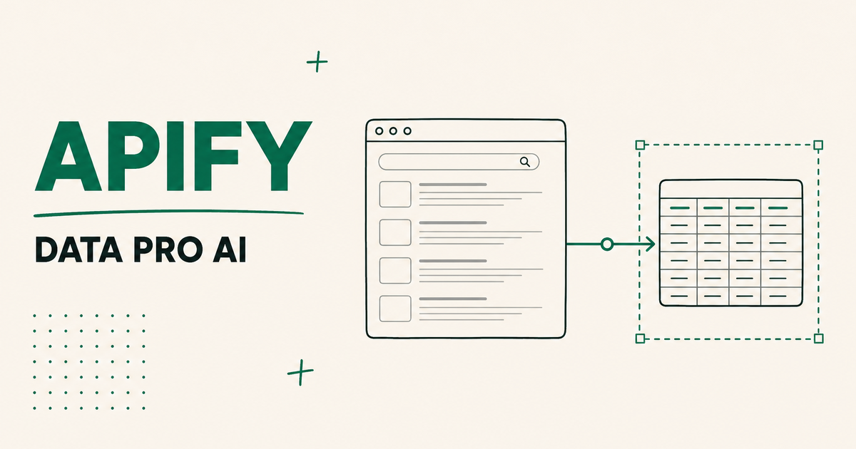 Apify: jak dát AI data z celého internetu (6 kroků)