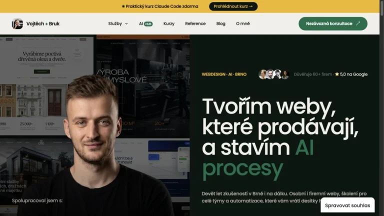 Náhled webu Vojtěch Bruk