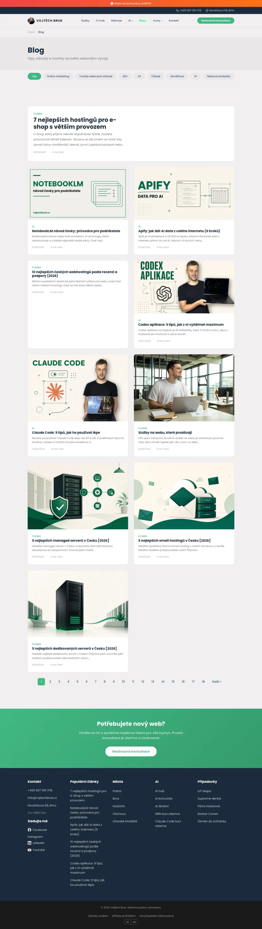 Blog | Před redesignem